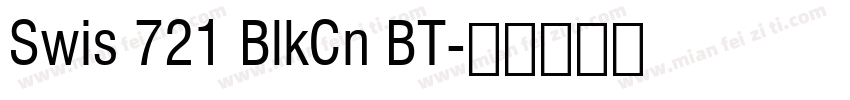 Swis 721 BlkCn BT字体转换
